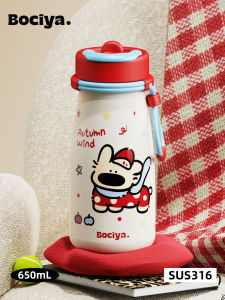 BAICAIYA | Portable Thermos Cup With Straw