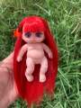 Doll 5in. Búp bê tái sinh 5in đã make up làm tóc. 