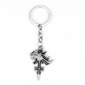 Final Fantasy XVI Clive Rosfield Sword Keychain Zack Fair Cloud Strife Buster Sword Weapon Pendant Keyring for Women Men Jewelry