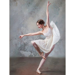 BILIBILI | 5D DIY Full Drill Diamond Painting Kit Ballet Girl Cute Dancer Scene For Adults Home Room Wall Decor Relaxing Gift
