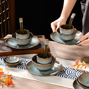 Commercial Melamine Restaurant Dinnerware Set Four-Piece Hotel Hot Pot Dining Table Decoration Bowl Plate Dish Set Combination