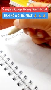 Sách - Vở Chép Tay Hồng Danh Nét Chữ In Mờ ( Tặng Kèm Bút Gel + Tờ Chú Đại Bi )