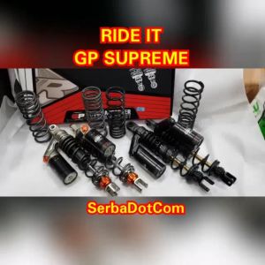 SHOCK RIDE IT GP SUPREME NMAX AEROX OLD NEW PCX 150 160 PCX150 PCX160 DOUBLE KLIK ORIGINAL not gplus mb2 black vd vs series g sport extreme smooth 299 premium 299dc 299 dc g plus g series