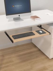 Ray Trượt Bi Giảm Chấn Màu Đen Có Thể Điều Chỉnh Với Giá Treo Ray Trượt Kéo Dài Ray Dẫn Hướng Treo Cho Đồ Gỗ