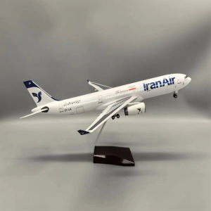 47CM Iran Air A330-200 Simulation Model Airplane Collectible Model Plane With Stand For Aviation Enthusiasts Gifts Or Decoration