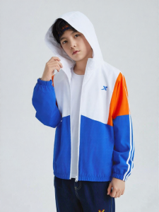 XTEP | Spring Summer New Children Sport Jacket Lightweight Running Windbreaker