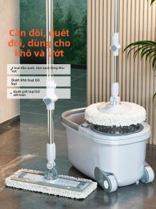 Homettler | Chổi Lau Nhà Tự Vắt Quay Dễ Làm Sạch