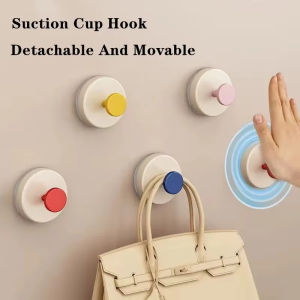 Plastic Suction Cup Hook No Drill Suction Cup Towel Hooks Home Clothes Wall Hanger Foldable Fixing Suction Cup Storage Accessory