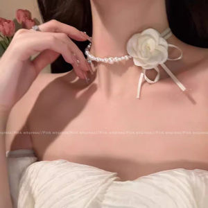 PINK EMPRESS | Camellia Inspired Luxurious Minimalist Necklace Accessory