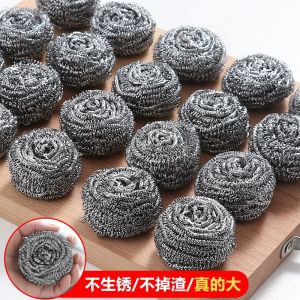 Bàn Chải Rửa Bát Bằng Thép Không Gỉ Bóng Rửa Bàn Chải Rửa Nồi Bàn Chải Nhà Bếp Không Rụng Rửa Bát Bàn Chải Nhà Bếp