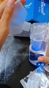 TaffOmicron Alat Terapi Uap Pernapasan Handheld Nebulizer Inhaler Atomizer Charger / alat terapi pernafasan asma portable ultrasonic dr neo