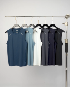 Áo tanktop thể thao nam S2 SPORT áo ba lỗ thể thao nam cổ tròn vải vân mưa EX COOL thoáng mát không nhăn mát lạnh  - STT08