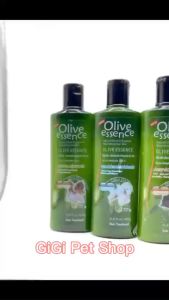 Sữa tắm Olive 450ml khử mùi hôi chó mèo mềm mượt lông trắng tối màu diệt phòng bọ chét ve rận thú cưng - GiGi Pet Shop