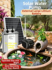 YUANMUXUAN | Solar Powered Circulation Filter High Flow Garden Fountain Pump