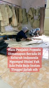 Pola Instan Gamis Anak Ainun