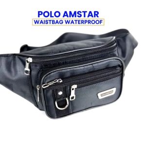 TAS SELEMPANG PRIA MULTIFUNGSI WAISTBAG POLO AMSTAR TAS PINGGANG