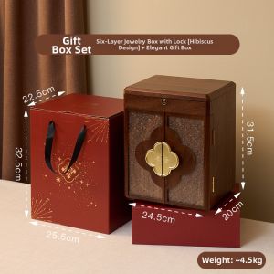 FANHAN | Lockable Multi-layer Jewelry Box Large Capacity