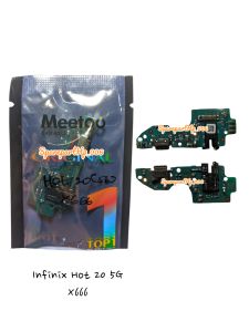 BOARD KONEKTOR PAPAN CAS INFINIX HOT 20 5G X666 PCB CONNECTOR CHARGER PLUG IN MIC ORIGINAL