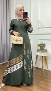 GAMIS TWILL PREMIUM KANCING KLOK GAMIS BUSUI