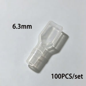 100Pcs 2.8/4.8/6.3mm Brass Male Female Spade Connector  Insulation Sleeves Electrical Wire Crimp Terminal