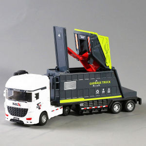 26cm/big  Car Toy for kids Sanitation Garbage Truck Gift for boys baby 、The body can rotating、 loading and unloading