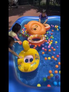 🏊🏽ฟรี ปั้มลม🏊🏽 สระน้ำเป่าลม สระเป่าลมเด็ก อ่างน้ำเป่าลม 1.3m/1.8m/2.1m/2.6m Swimming Pool pvcนําเข้า ด้านล่างหนาขึ้น ท่อระบายน้ำ/ระบายอากาศได้อย่างลื่นไหล เต็มลมอิสระปรับความสูงได้อ สระเด็ก