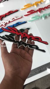EMBLEM MOBIL SUPRA DENGAN BAHAN FIBERGLASS TIMBUL 3D