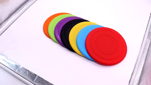 จานร่อนสุนัข จานบินฝึกสุนัข ของเล่นสุนัข ของเล่นหมา จานร่อนพลาสติก Dog Silicone Flying Disc CW105