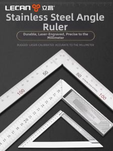 LECAN | Precision Leveling Triangular Ruler with Thickened Aluminum Alloy