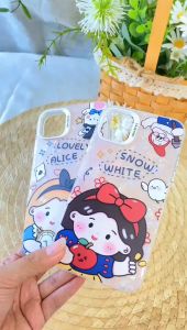 NEW Case !! SHINY PRINCESS CHARACTER ALICE AND SNOWWHITE JAPAN PRINTING CASE IP 14 PROMAX 14 PRO 14 13 PROMAX 13 PRO 13 12 PROMAX 12 PRO 12 11 PREMIUM COVER BERGAMBAR CARTOON