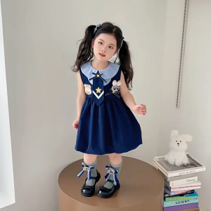 PRINCESS KESLI Baby Girls Gaun Budak Perempuan Dress For Kids Girl Sleeveless Childrens Clothes