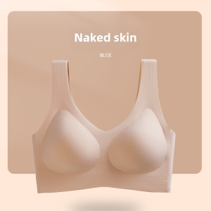 Seamless Cloud Pattern Sports Bra for Women Small Size No Trace Comfortable Lycra Fabric Sleepwear Style Full Cup Bra