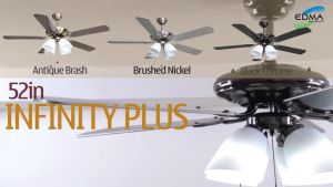 MT EDMA 52IN INFINITY PLUS - KIPAS LAMPU GANTUNG - 3 SPEED PULL CHAIN