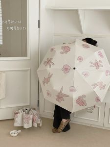 Lược Sương Mù Bướm Hoa Cỏ Tươi Màu Vàng Kem Tự Động Chống Nắng Gấp Gọn Dùng Trong Mọi Mùa Cho Người Lớn