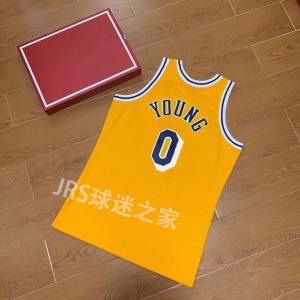 Christmas Lakers Custom Nick Yang No. 0 Jersey Embroider Qicai No. 1 Short Sleeve Retro Warrior No. 6 Basketball Wear