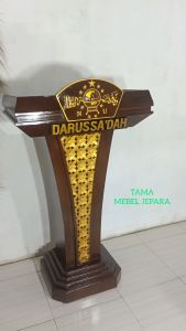 Podium Jati Ukiran NU & Mimbar NU Kayu Jati Terlaris