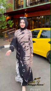 GAMIS TWIL PEKALONGAN RAYON PREMIUM TIEDYE PELANGI