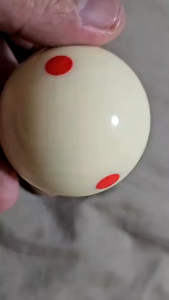 6 Dot Cue Balls Original Standard White Billiard Balls Practice Training Ball Red/Blue Resin Pool Balls 57.2mm for Billiards Snooker Large