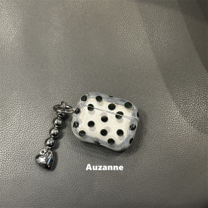 Auzanne Dyeing Polka Dot Bluetooth Earphone Case Cover Protective Shell for AirPods pro 1st 2nd 3rd 4th Generation