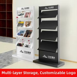 New Floor Standing Newspaper and Magazine Display Rack