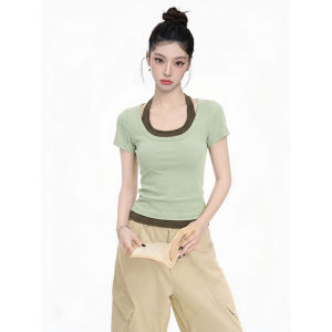 Áo Thun Dạng Lớp Quai Dây Ngắn