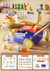 YAOLAN | Multi-Functional Pretend Play Shopping Cart