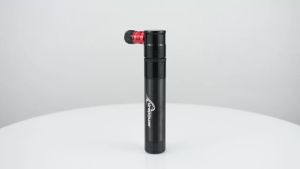 Aluminum Alloy Mini Bike Pump Portable 90 PSI Hand Inflator Pump Presta&Schrader Valve Compatible Bicycle Tire Pump Easy Operate