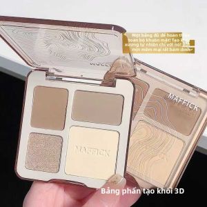 Maaffick Matte Shimmer Highlighting Contour Palette Natural Brightening Cheekbone Highlighting Shadow Nose Shadow Affordable