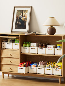 Kitchen Storage Box Cabinet Deep Drawer Japanese Style Miscellaneous Retractable Organizer Box Home Snacks Seasoning Right Angle Storage Box