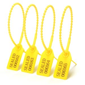 Premium Plastic Security Seals with Serial Numbers - Tamper-Proof Pull-Tight & Disposable Zip Ties (10/50/100 PCS) Ideal for Fire Extinguishers Clothing Shoes Bags & Archive Boxes