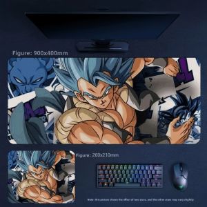 Bandai | Precision Edge Locking High Quality Printing Animation Dragon Ball Series Leather Non-slip Mouse Pad Gaming Keyboard Table Mat