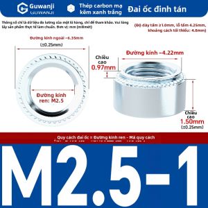 GUWANJI | Đai Ốc Nở Mạ Kẽm Thân Thiện Môi Trường