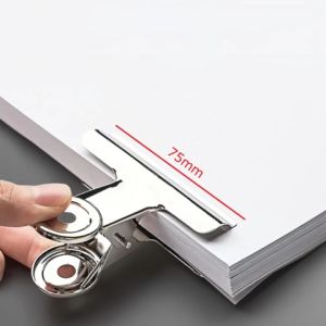 Kẹp inox Kẹp giấy kẹp tài liệu inox cỡ 75mm-145mm-NIEVE