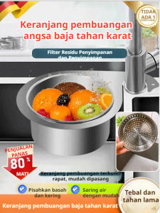 **【Penyaringan efisien】Keranjang baja tahan karat 304 penyaring limbah makanan tidak berkarat Rak Saring Segitiga Penyimpanan Sudut Kitchen Wastafel/Rak Saringan Sudut Wastafel Cuci Piring Bentuk Segitiga Multifungsi Stainless Tempat Sabun Spons Cuci Piring**